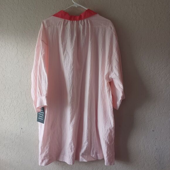 Pomander Place by Tuckernuck Pink Salt Lizzie Coverup Resort wear Tunic Dress XL - Picture 7 of 9
